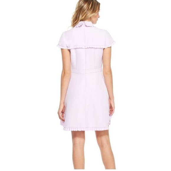 Gal Meets Glam Emma Ruffle Collar Dress Lavender Size 12 - Picture 11 of 11